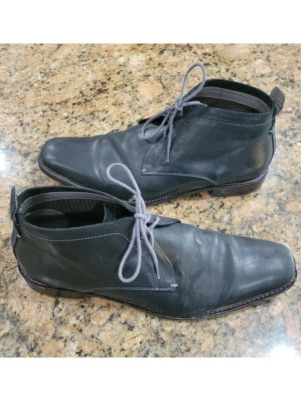 Ted Baker London Mens Boots Chukka Desert Agger 2 Black Leather Ankle Shoes 11